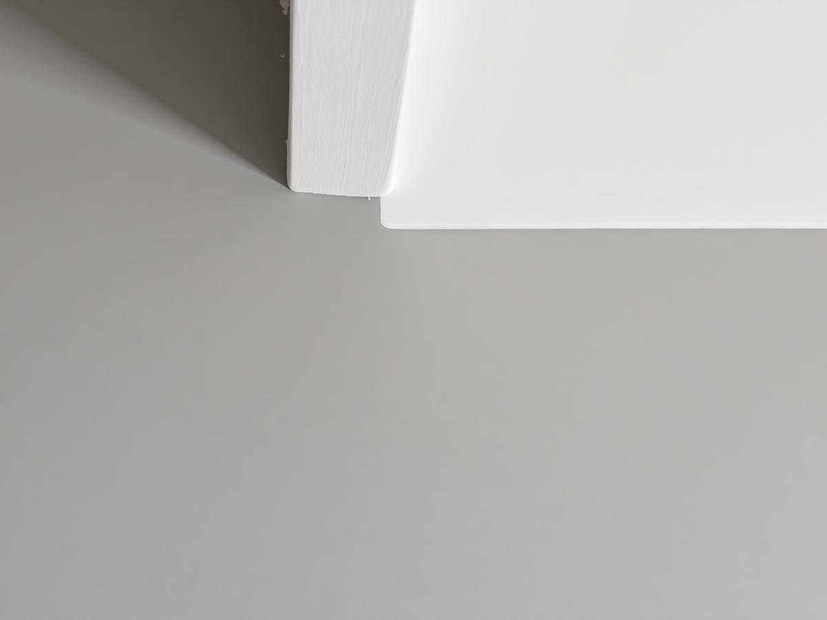 Detail van net geschilderde matte muur